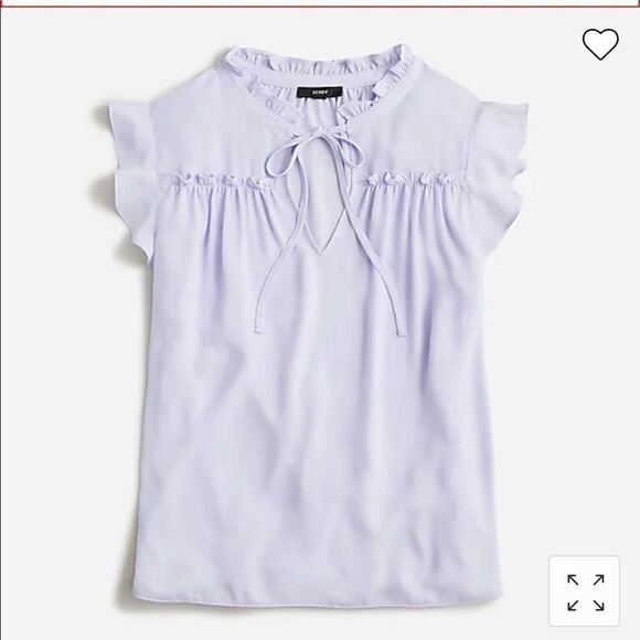 J. Crew Ruffle tie-neck top - Picture 1 of 6